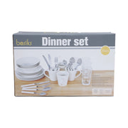 Basiks White Porcelain Dinner Set 36 Piece