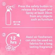 Asevi Air Freshener Spray 400ml White Jasmine