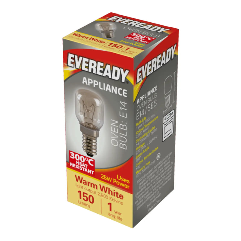 Eveready Oven Lamp 25W SES Pack 10