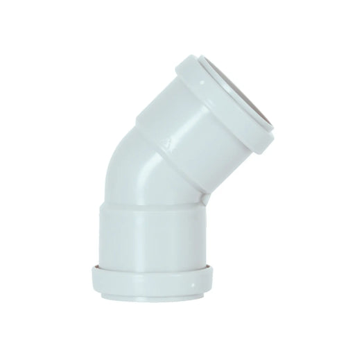 Davant Push Fit Obtuse 45° Bend 32mm White