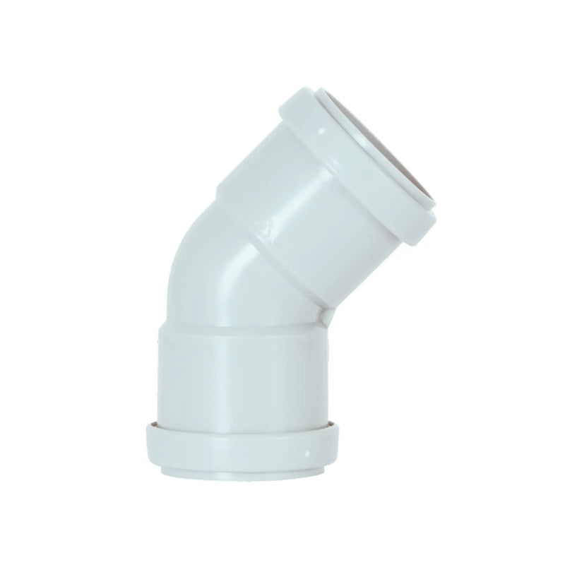 Davant Push Fit Obtuse 45° Bend 32mm White