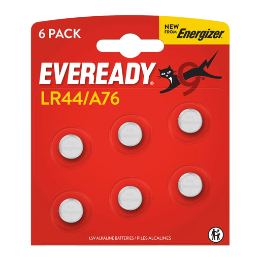 Eveready LR44 Batteries Card of 6
