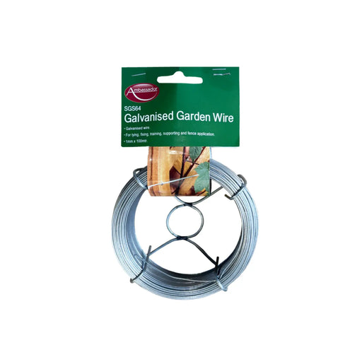 Ambassador Galvanised Garden Wire 100m x 1mm