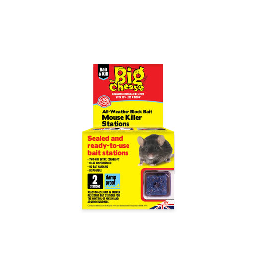 The Big Cheese Mouse Killer Stations Twin pack