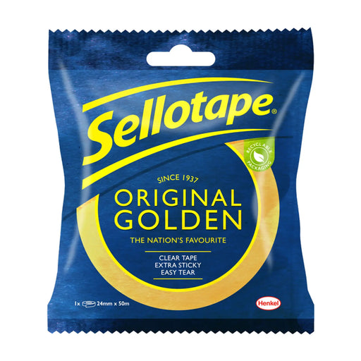 Sellotape Original Golden Tape 24mm x 50m Box 6