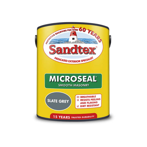 Sandtex Smooth Masonry Paint 5L Slate Grey