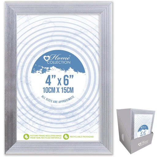 Stax I G Design Cambridge Silver Frame With Glass 4 x 6"