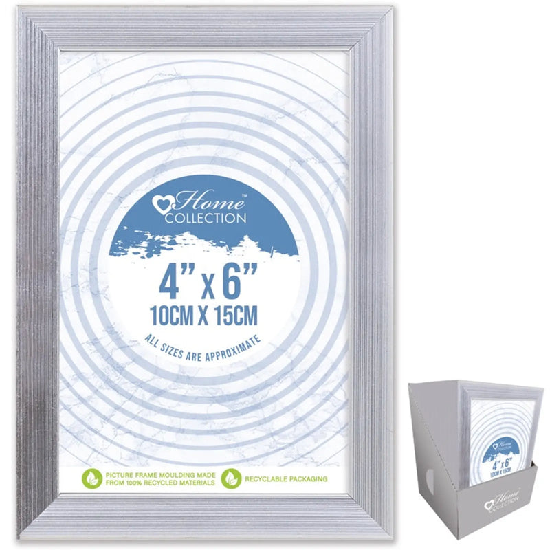 Stax I G Design Cambridge Silver Frame With Glass 4 x 6"