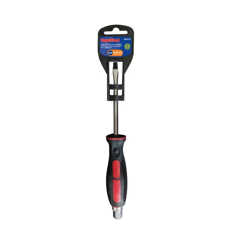 SupaTool Hammer Through Slotted Head Screwdriver 6.5mm x 100mm