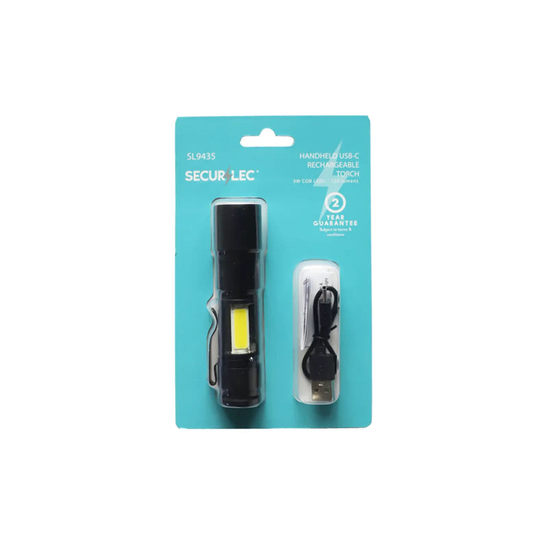 Securlec Handheld USB Rechargeable Torch