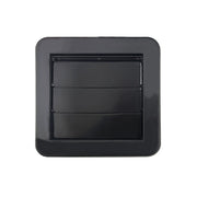 Securlec External Gravity Flap Grey 100mm 4"