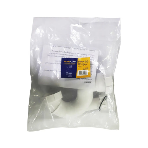 Securplumb Shallow Bath Trap With Cleaning Eye 40mm