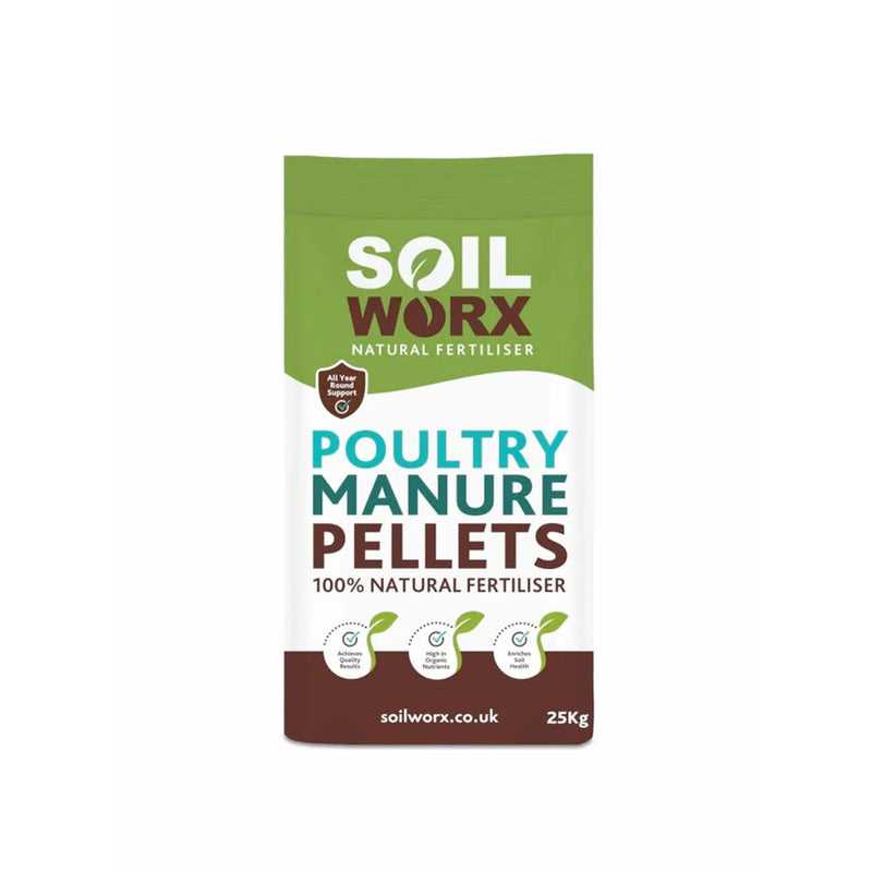 Soilworx Poultry Manure Pellets 25kg Bag