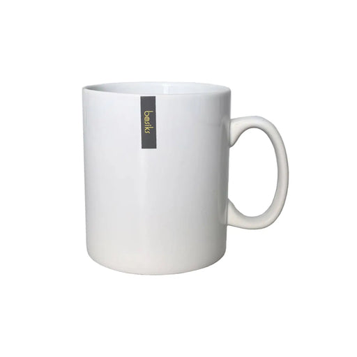 Basiks White Porcelain Builders Mug 30oz