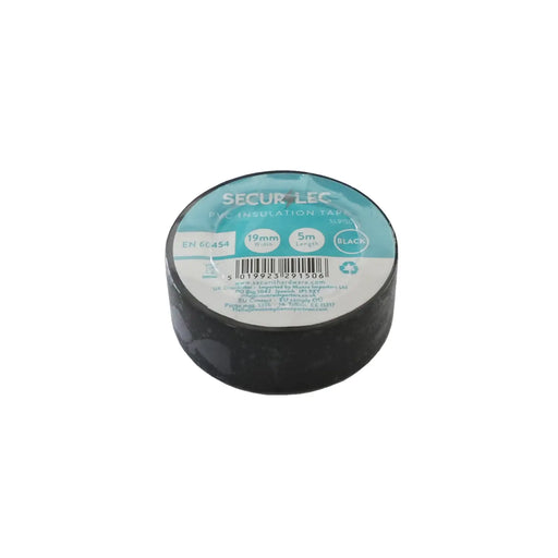 Securlec PVC Insulation Tapes Black 5 Metre Pack 10