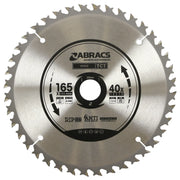 Abracs Circular Saw Blade 165mm x 20mm x 40t 240v