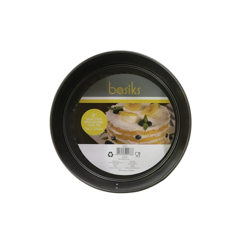 Basiks Non Stick Springform Cake Tin 8"