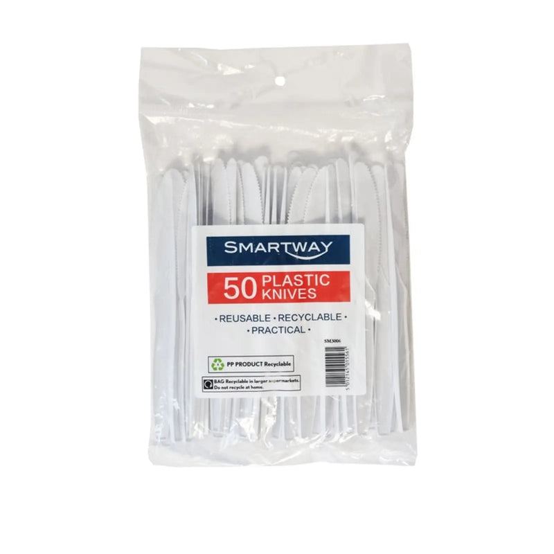 Smartway Plastic Knives Pack 50