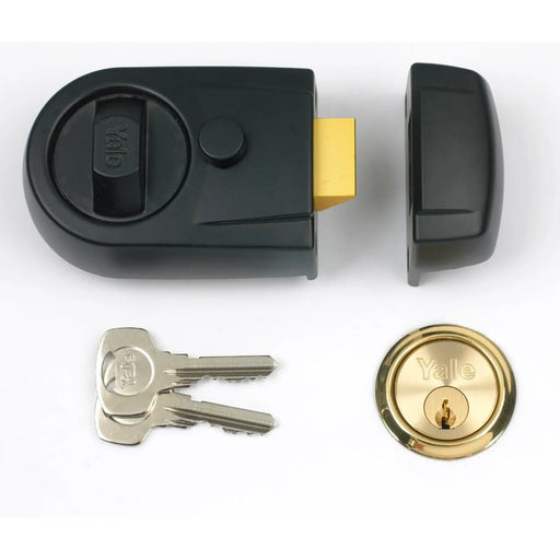 Yale Y3 Nightlatch - Visi Pack Black