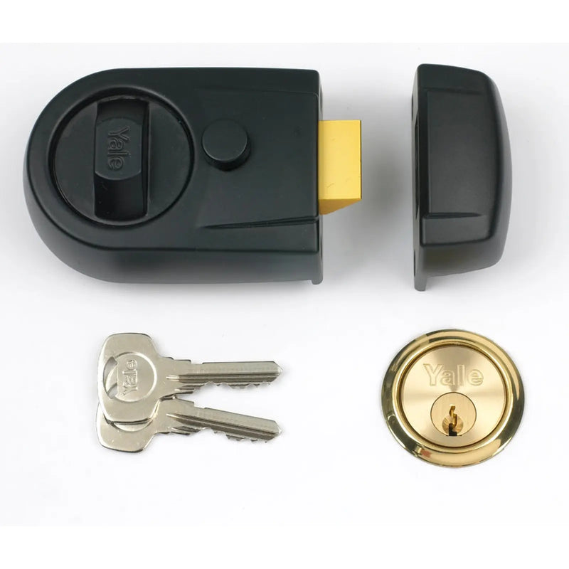 Yale Y3 Nightlatch - Visi Pack Black