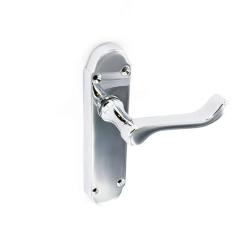 Securit Chrome Shaped Latch Handles (1 Pair) 170mm