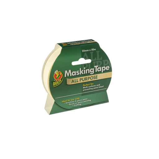 Duck Tape All Purpose Masking Tape Beige 25mm x 50m
