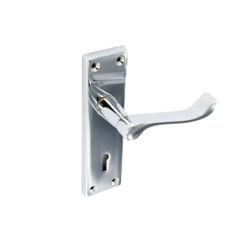 Securit Chrome Scroll Lock Handles (Pair) 150mm