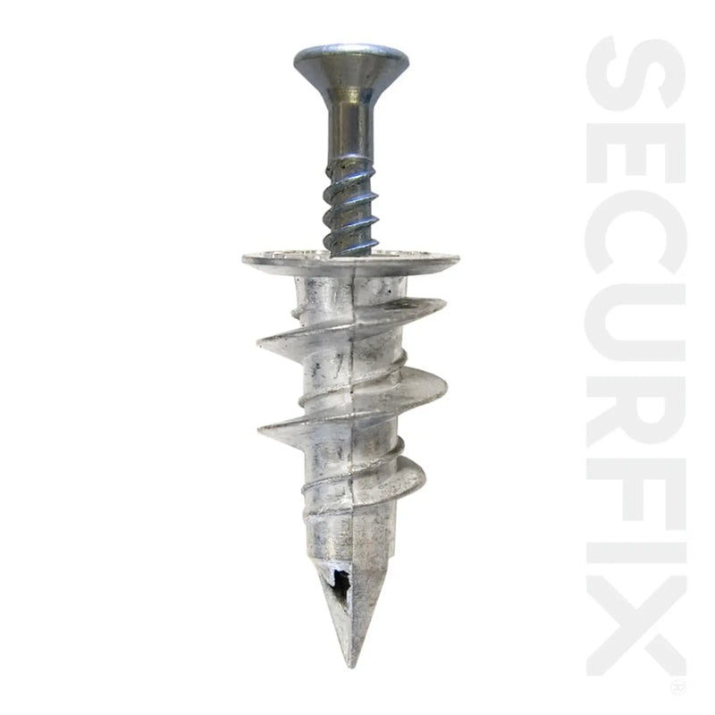 Securfix Heavy Duty Self Drilling Fixings With Screws 6 Pack