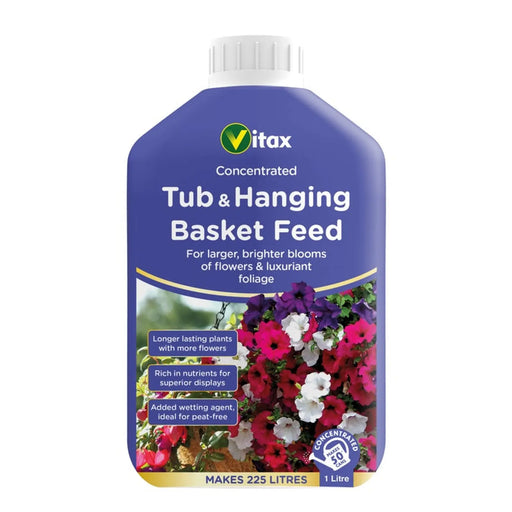 Vitax Liquid Feed For Tubs & Hanging Baskets 1L
