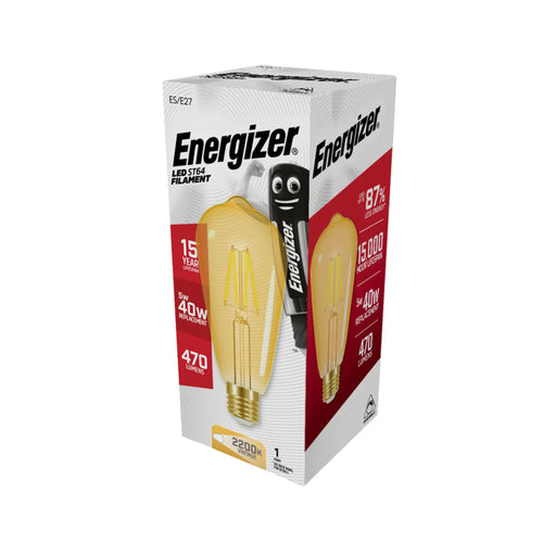 Energizer Filament LED ST64 E27 Dimmable 5w 470lm