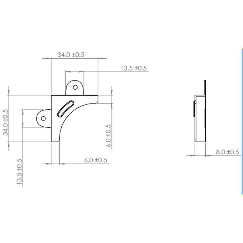 Securit Mirror Corners (4) Nickel Plated