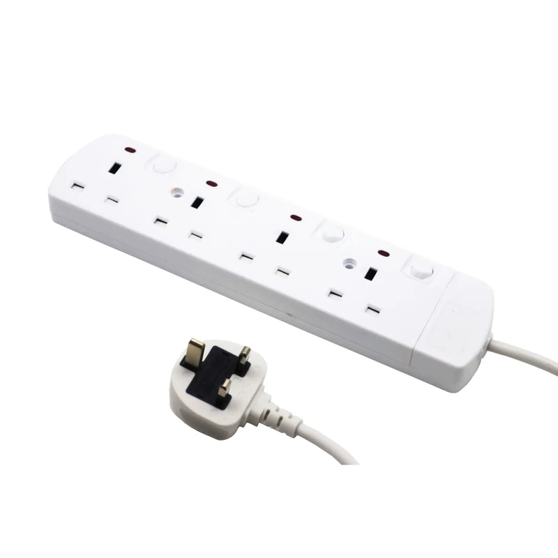 Securlec 4 Gang Extension Lead 2 Metre 13 Amp