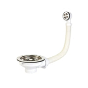 Securplumb Stainless Steel Sink Basket Strainer & Overflow 40mm