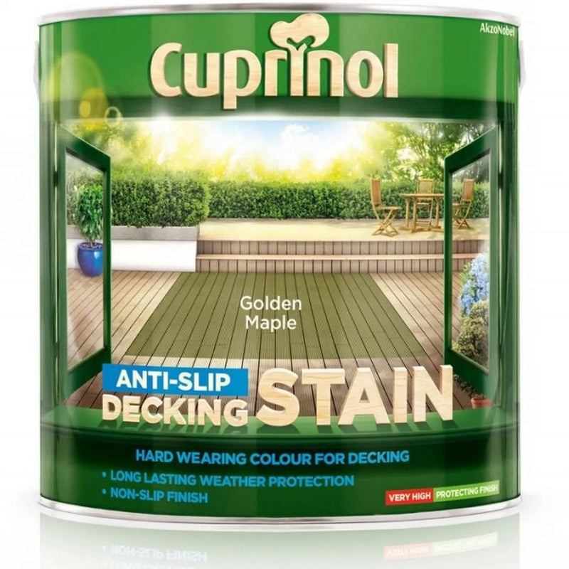 Cuprinol Anti-Slip Decking Stain 2.5L Golden Maple