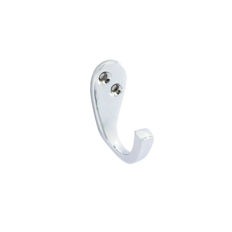 Securit Victorian chrome robe hook 50mm - Pack of 2