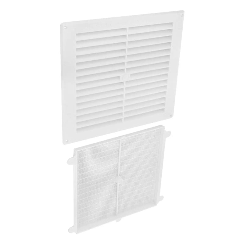 Securit Plastic Louvre Vent White 9" x 9"