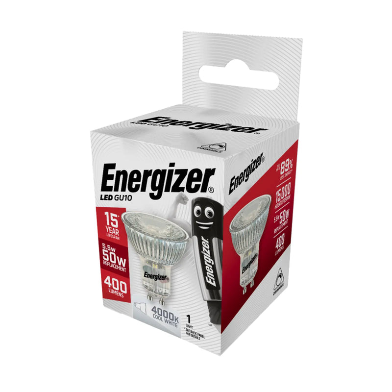 Energizer LED GU10 Cool White Dimm 5.5w 375lm