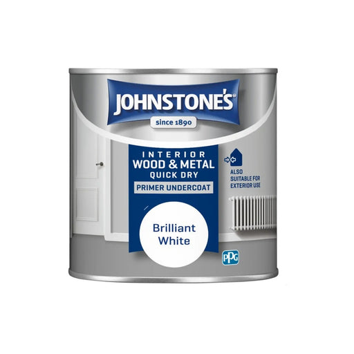 Johnstone's Quick Dry Primer Undercoat - Brilliant White 250ml