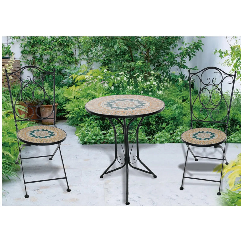 Pagoda Ceramic Bistro Set Vintage