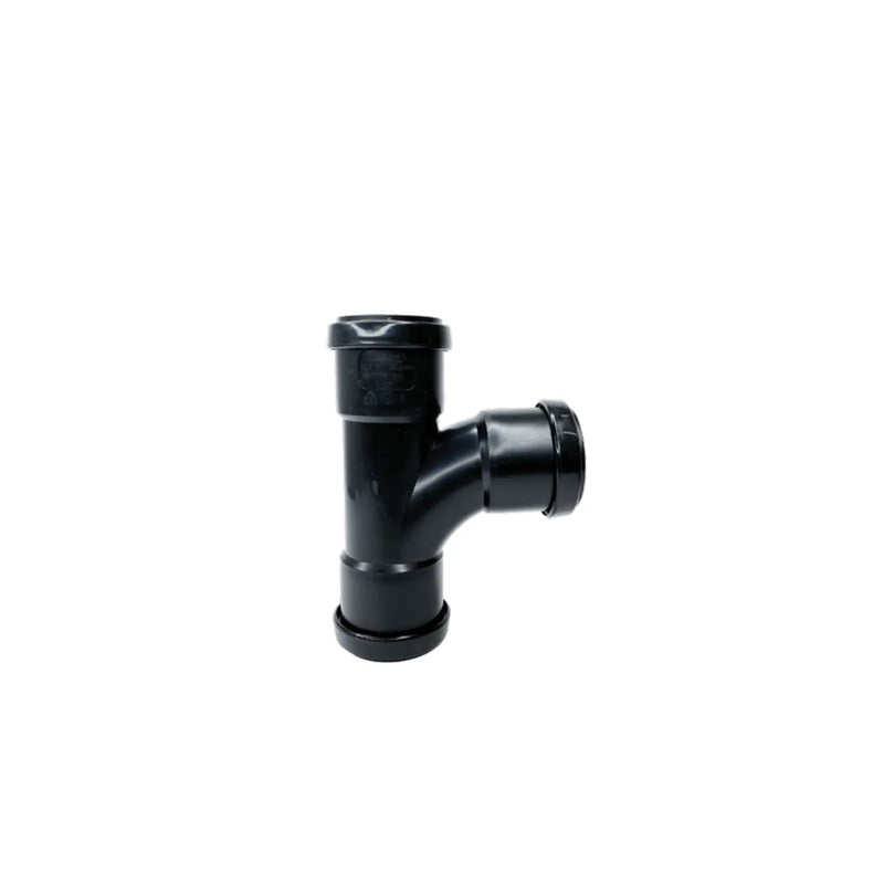 Davant Push Fit Swept Tee 91.25° Black 40mm