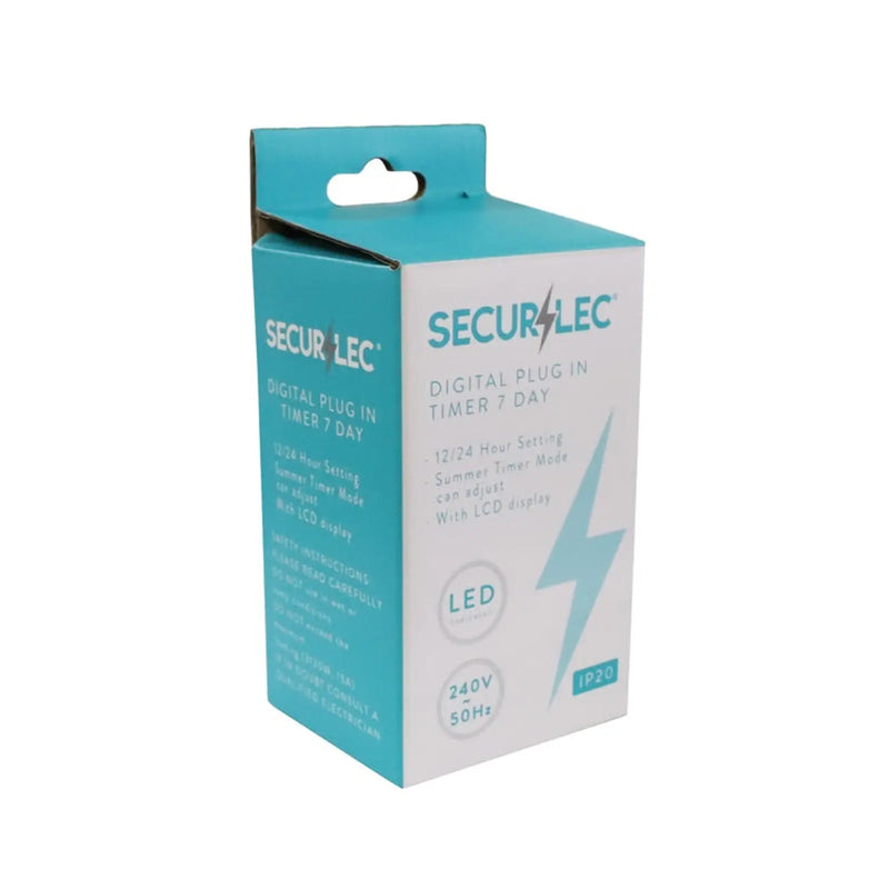 Securlec Mechanical Plug In Timer IP20 7 Day