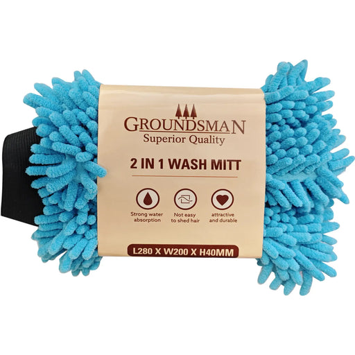Groundsman 2 In 1 Microfibre Wash Mitt 280 x 200 x 40mm