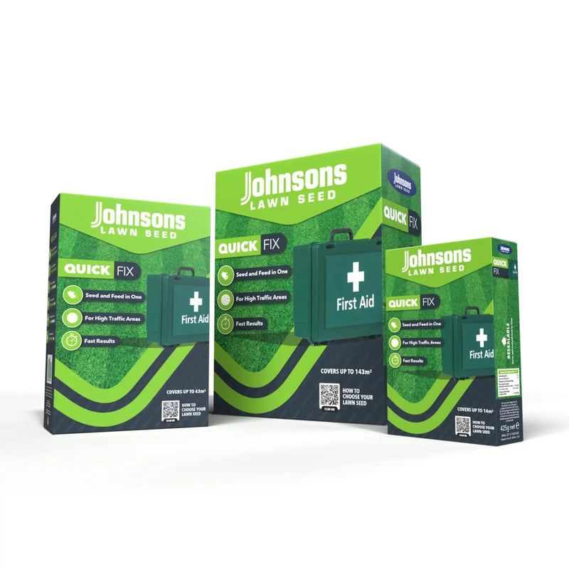 Johnsons Lawn Seed Quick Fix With Growmore 14sqm/425g