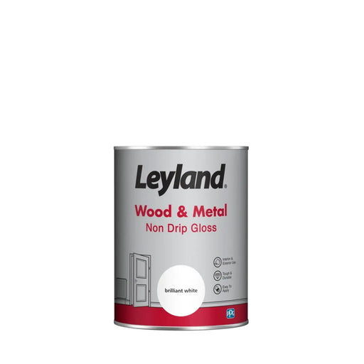 Leyland Wood & Metal Non Drip Gloss 1.25L Brilliant White