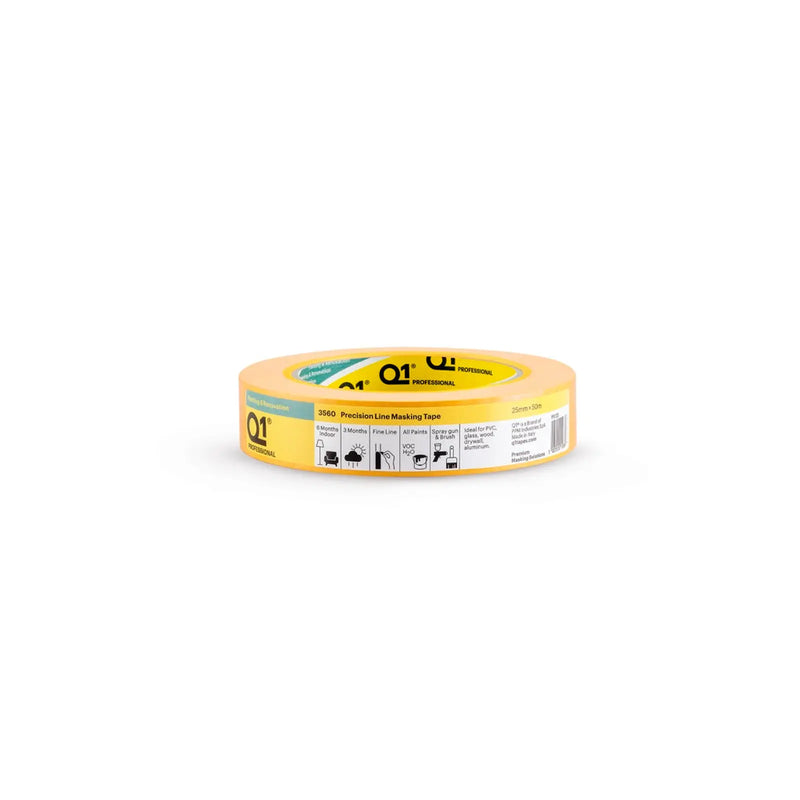 Q1 Precision Line Masking Tape 25mm x 50m