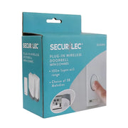 Securlec Plug-In Wireless Doorbell & 2 Chimes 100m