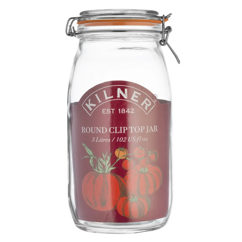 Kilner Clip Top Jar - Round 3L