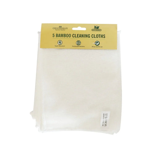 Groundsman Bamboo Cleaning Cloths 23 x 18cm Pack 5