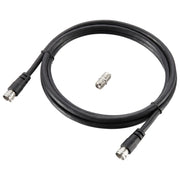 Luceco Ross Satellite Cable With Female To Female Coupler 1.5m Black
