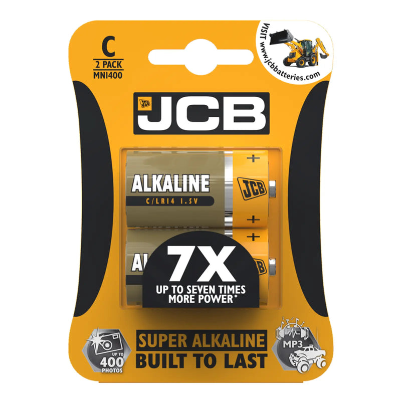 JCB Super Alkaline C Cell Batteries LR14